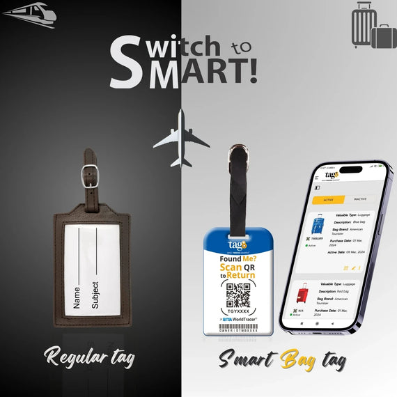 Smart Bag Security Tag -  Czech Republic Flag [Pack 2]-1