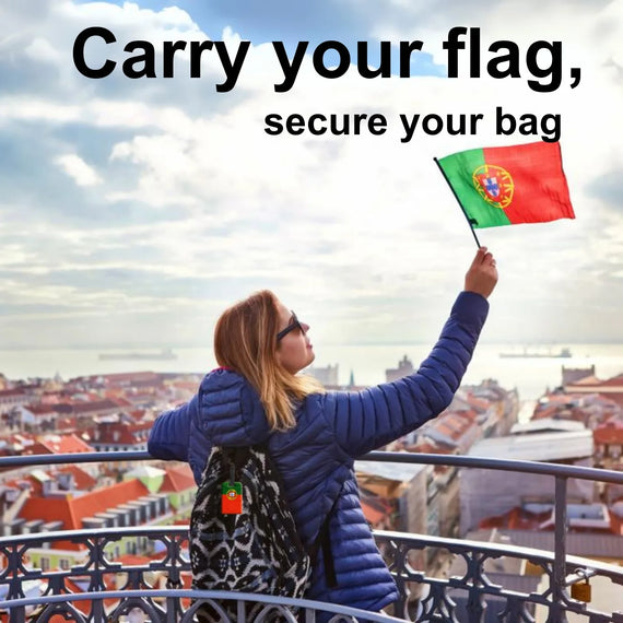 Smart Bag Security Tag -  Portugal Flag [Pack 2]-2